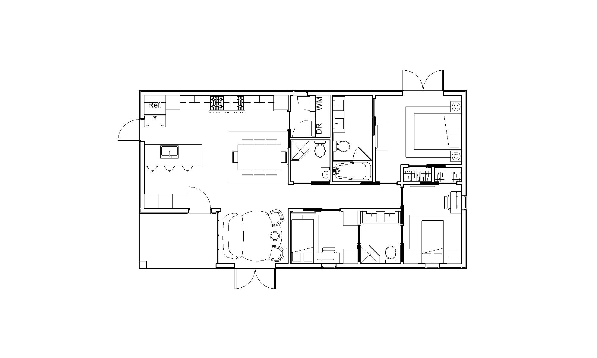 The Chatsworth top-down floor plan