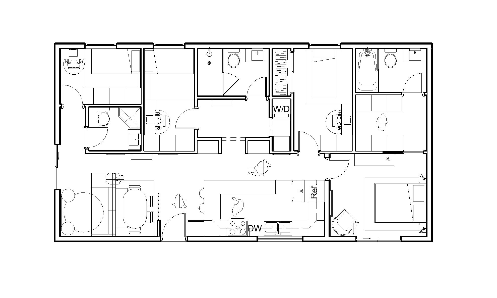 The Neutra top-down floor plan