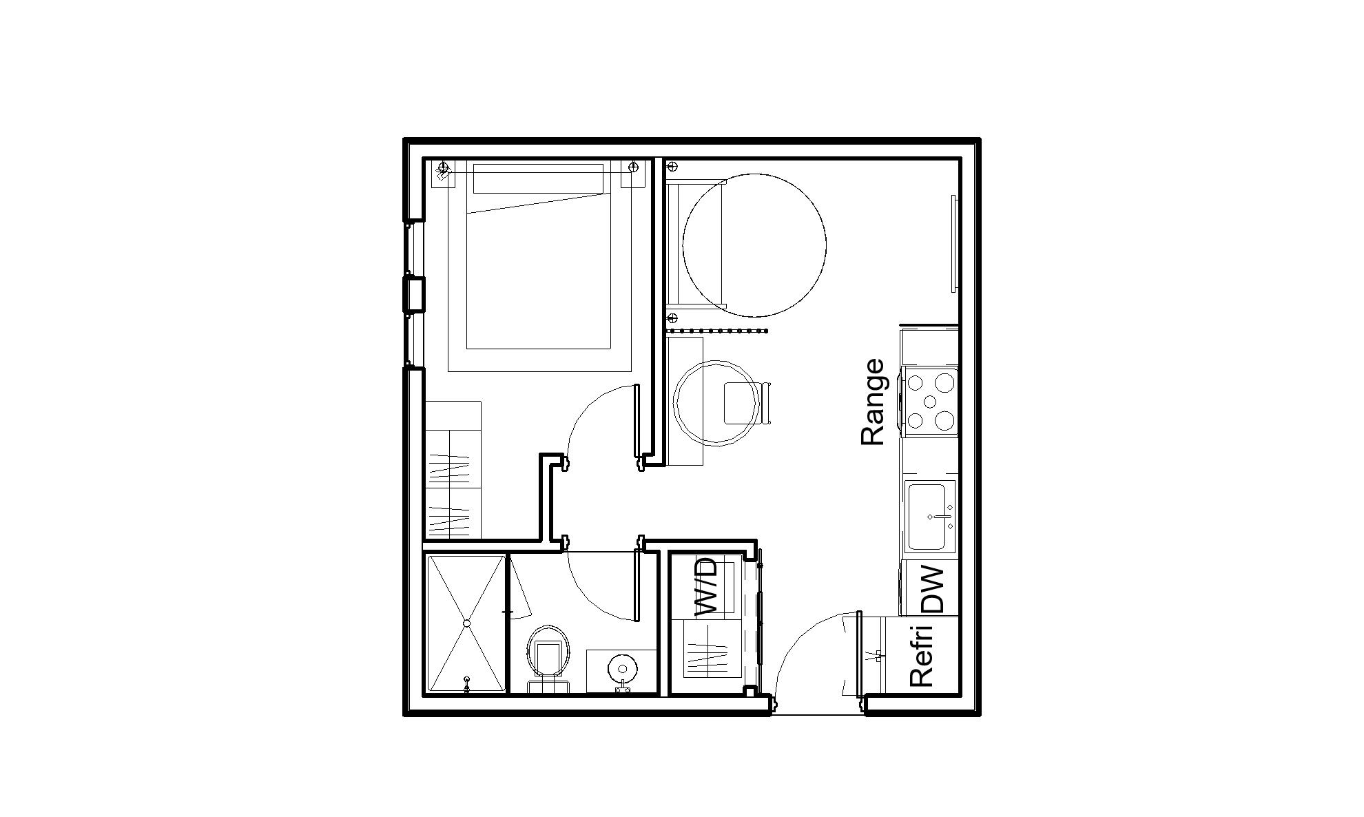 The Point Dume top-down floor plan