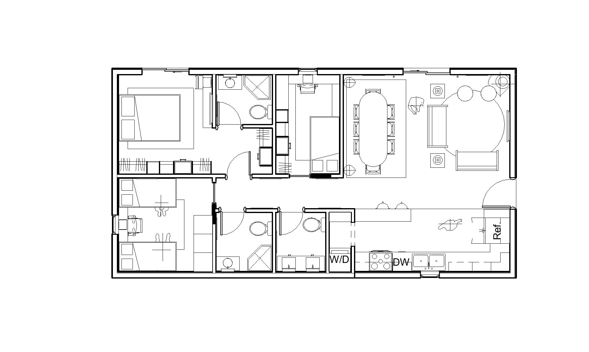 The Royal Oaks top-down floor plan