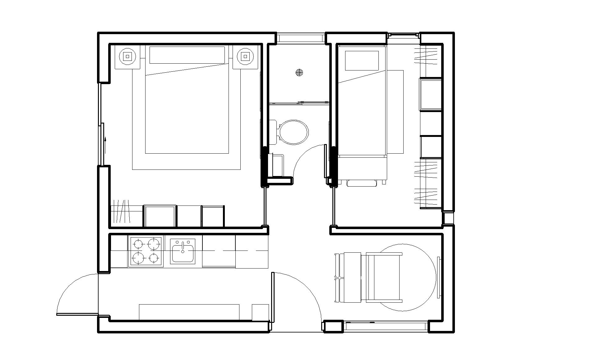 The Solvang top-down floor plan